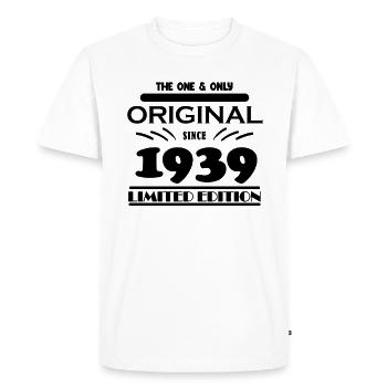 1939 - Année de construction 1939 - Né en 1939 - T-shirt Premium bio Homme - blanc - Devant - Nico (187cm)