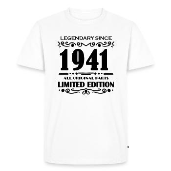 1941 - Born 1941 - Built in 1941 - Men's Premium Organic T-Shirt - white - Front - Nico (187cm)