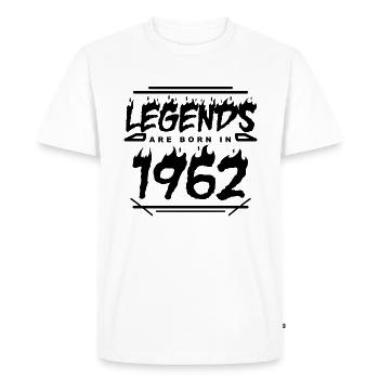 1962 - Né en 1962 - Construit en 1962 - T-shirt Premium bio Homme - blanc - Devant - Nico (187cm)