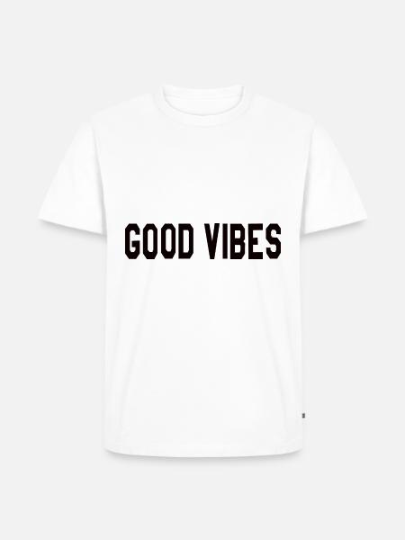 Good vibes - Men's Premium Organic T-Shirt - white