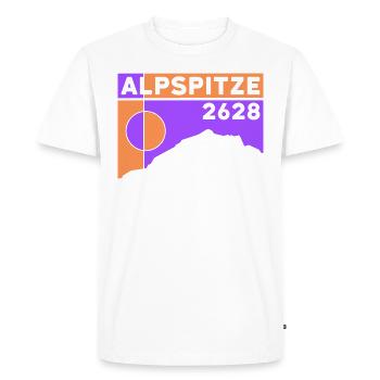 Alpspitze Höhe Hike via ferrata Nesselwang - Men's Premium Organic T-Shirt - white - Front - Nico (187cm)