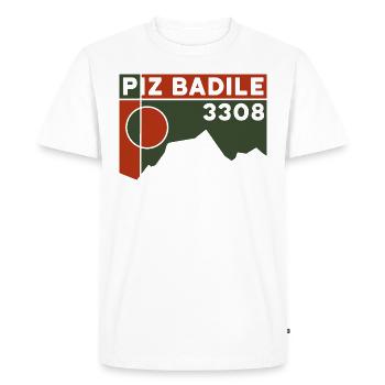 Piz Badile North Ridge Mountain Guide Ascension Souvenir - T-shirt Premium bio Homme - blanc - Devant - Nico (187cm)