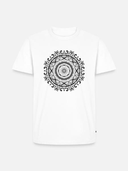 Mandala Classique No.1 - T-shirt Premium bio Homme - blanc