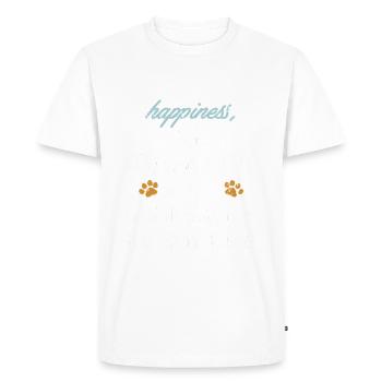 You Can't Buy Happiness, But You Can Adopt A Cat - Men's Premium Organic T-Shirt - white - Front - Nico (187cm)
