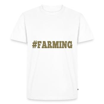 Agriculture Agriculture Paysan - T-shirt Premium bio Homme - blanc - Devant - Nico (187cm)