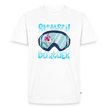 Skihasen Betreuer - Schifahrer Apres Ski Party - Männer Premium Bio T-Shirt - Weiß - Vorne - Nico (187cm)