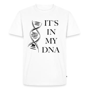Pottery is in my DNA - Men's Premium Organic T-Shirt - white - Front - Nico (187cm)