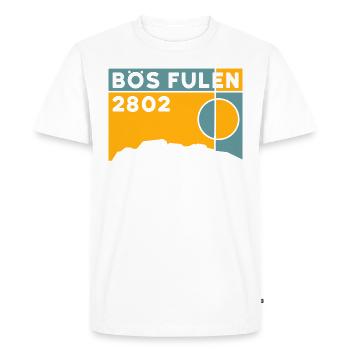 Berg Bös Fulen Randonnée à ski de randonnée Hauteur de l’arête nord-est - T-shirt Premium bio Homme - blanc - Devant - Nico (187cm)