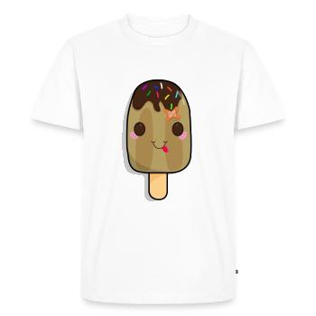 Gâteries estivales - T-shirt Premium bio Homme - blanc - Devant - Nico (187cm)