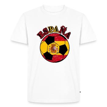 Football Espagne Espagne Espagne - T-shirt Premium bio Homme - blanc - Devant - Nico (187cm)