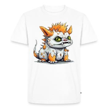 Wouko le streum - T-shirt Premium bio Homme - blanc - Devant - Nico (187cm)