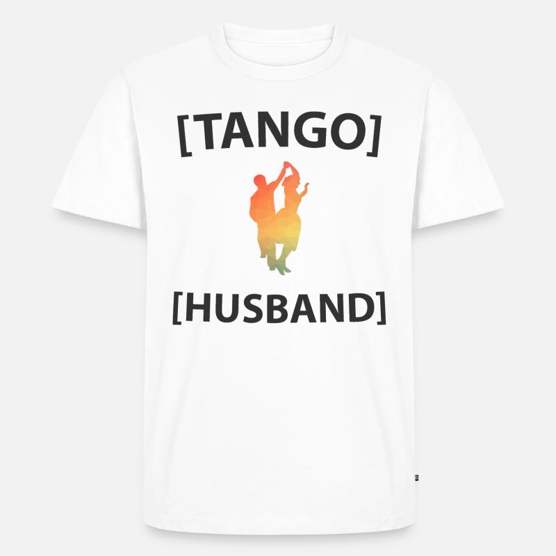Tango Ehemann - Männer Premium Bio T-Shirt - Weiß