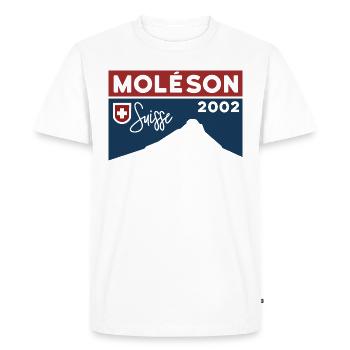 Moléson Hike Hiking Normal route Souvenir - Men's Premium Organic T-Shirt - white - Front - Nico (187cm)