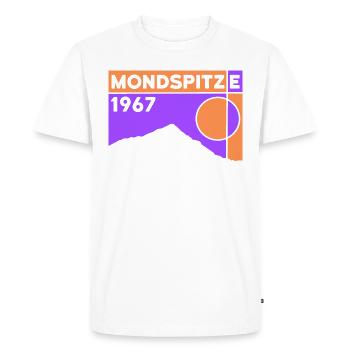 Mountain Mondspitze Hiking Ski Tour Altitude Brandnertal - Men's Premium Organic T-Shirt - white - Front - Nico (187cm)