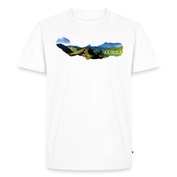 Açores Boca do Inferno Açores Portugal vues - T-shirt Premium bio Homme - blanc - Devant - Nico (187cm)
