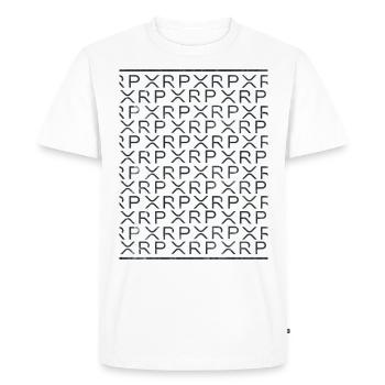 XRP Logo Vintage Bitcoin Quote Gift 2 - Men's Premium Organic T-Shirt - white - Front - Nico (187cm)