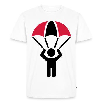 parachute - Men's Premium Organic T-Shirt - white - Front - Nico (187cm)
