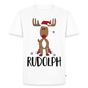 Noël - T-shirt Premium bio Homme - blanc - Devant - Nico (187cm)
