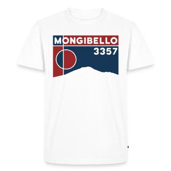 Etna Etna Mongibello volcano mountain Sicily souvenir - Men's Premium Organic T-Shirt - white - Front - Nico (187cm)