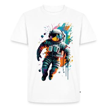 Astronaute dans l’espace spatial - Astronaut Space - T-shirt Premium bio Homme - blanc - Devant - Nico (187cm)