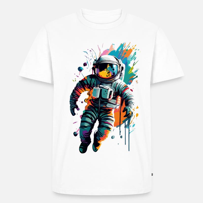 Astronaute dans l’espace spatial - Astronaut Space - T-shirt Premium bio Homme - blanc