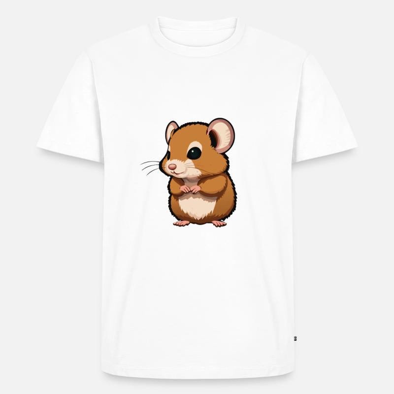 Mausi - Männer Premium Bio T-Shirt - Weiß