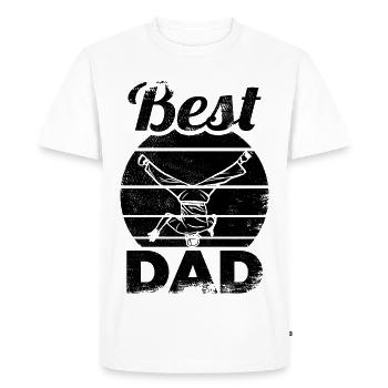 Best Breakdance Dad - Men's Premium Organic T-Shirt - white - Front - Nico (187cm)