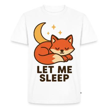 Laisse-moi dormir - T-shirt Premium bio Homme - blanc - Devant - Nico (187cm)