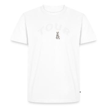 Tour du Mont Blanc 170KM FINISHER - T-shirt Premium bio Homme - blanc - Devant - Nico (187cm)