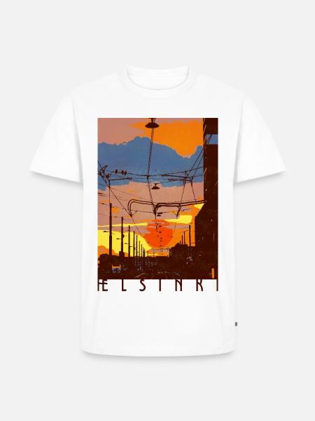Helsinki - Männer Premium Bio T-Shirt - Weiß