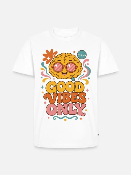 Good V Only Sonnen-Design - Männer Premium Bio T-Shirt - Weiß