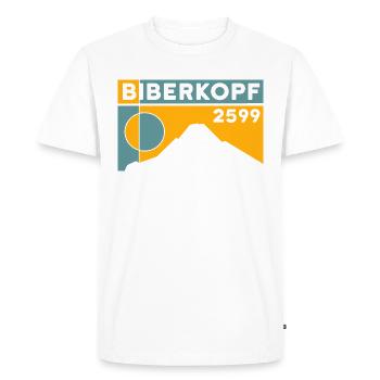 Biberkopf Höhe Hike Warth Schröcken Ski Resort - T-shirt Premium bio Homme - blanc - Devant - Nico (187cm)