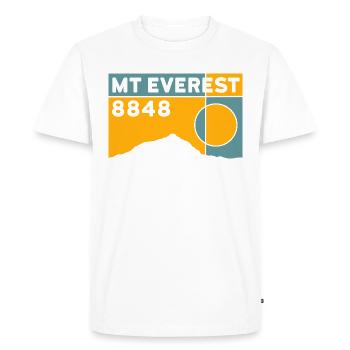 Camp de base de l’Everest Népal Trekking Souvenir - T-shirt Premium bio Homme - blanc - Devant - Nico (187cm)