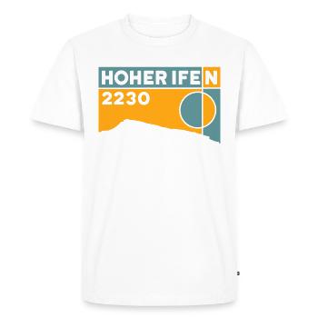 Hoher Ifen Walsertal Hiking Hike Souvenirs - Men's Premium Organic T-Shirt - white - Front - Nico (187cm)