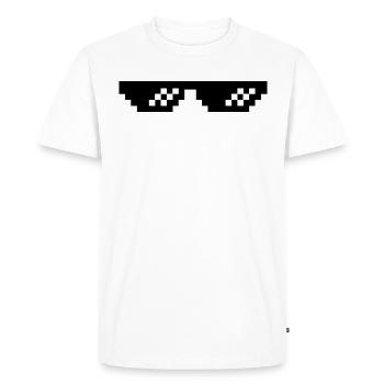 lunettes - T-shirt Premium bio Homme - blanc - Devant - Nico (187cm)