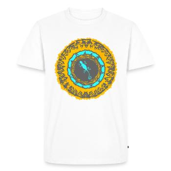 Baléares Lézard - T-shirt Premium bio Homme - blanc - Devant - Nico (187cm)