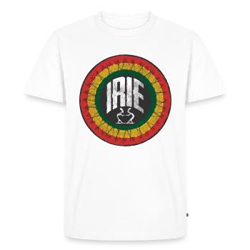 Irie reggae - Men's Premium Organic T-Shirt - white - Front - Nico (187cm)