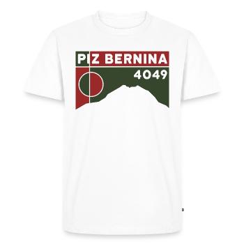 Piz Bernina Ascent Mountain Tour Mountain Tour Souvenir - Men's Premium Organic T-Shirt - white - Front - Nico (187cm)