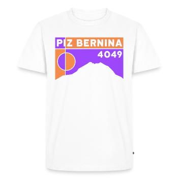 Piz Bernina Ascent High Tour White Ridge Tour - T-shirt Premium bio Homme - blanc - Devant - Nico (187cm)