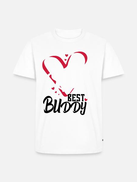 Bester Freund Pferd - Männer Premium Bio T-Shirt - Weiß