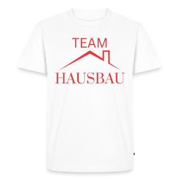 Construction de maisons d’équipe - T-shirt Premium bio Homme - blanc - Devant - Nico (187cm)