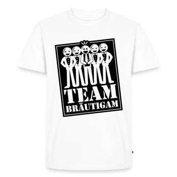 Enterrement de vie de jeune fille de marié - T-shirt Premium bio Homme - blanc - Devant - Nico (187cm)