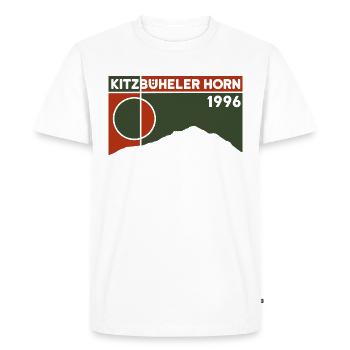 Kitzbüheler Horn Randonnée Randonnée Tyrol Souvenirs - T-shirt Premium bio Homme - blanc - Devant - Nico (187cm)
