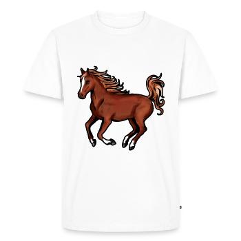 Arabian horse Arab Horse Riding Horses Gift - Men's Premium Organic T-Shirt - white - Front - Nico (187cm)