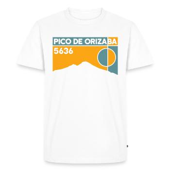 Pico de Orizaba Citlaltépetl Climb Mexico - Men's Premium Organic T-Shirt - white - Front - Nico (187cm)