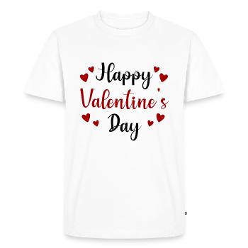 Les designs romantiques de la Saint-Valentin donnent de l’amour - T-shirt Premium bio Homme - blanc - Devant - Nico (187cm)
