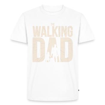 T - shirt série/TV - geek - walking Dad tshirt - T-shirt Premium bio Homme - blanc - Devant - Nico (187cm)
