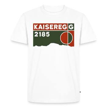 Kaiseregg Schwarzsee Hike Kinderland Souvenir - Men's Premium Organic T-Shirt - white - Front - Nico (187cm)