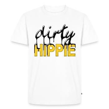 sale hippie - T-shirt Premium bio Homme - blanc - Devant - Nico (187cm)