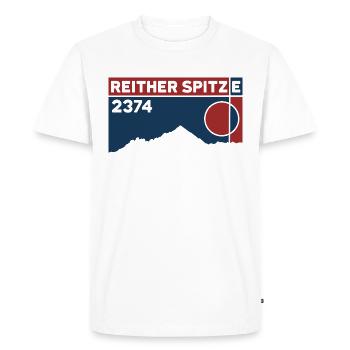 Reither Spitze Hike Hiking Seefeld Triol - Men's Premium Organic T-Shirt - white - Front - Nico (187cm)